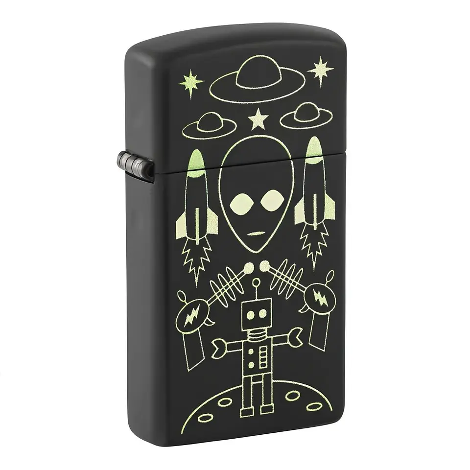 Encendedor Zippo Slim Alien Design  4