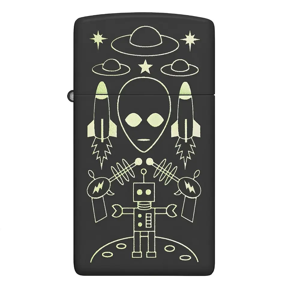 Encendedor Zippo Slim Alien Design  1