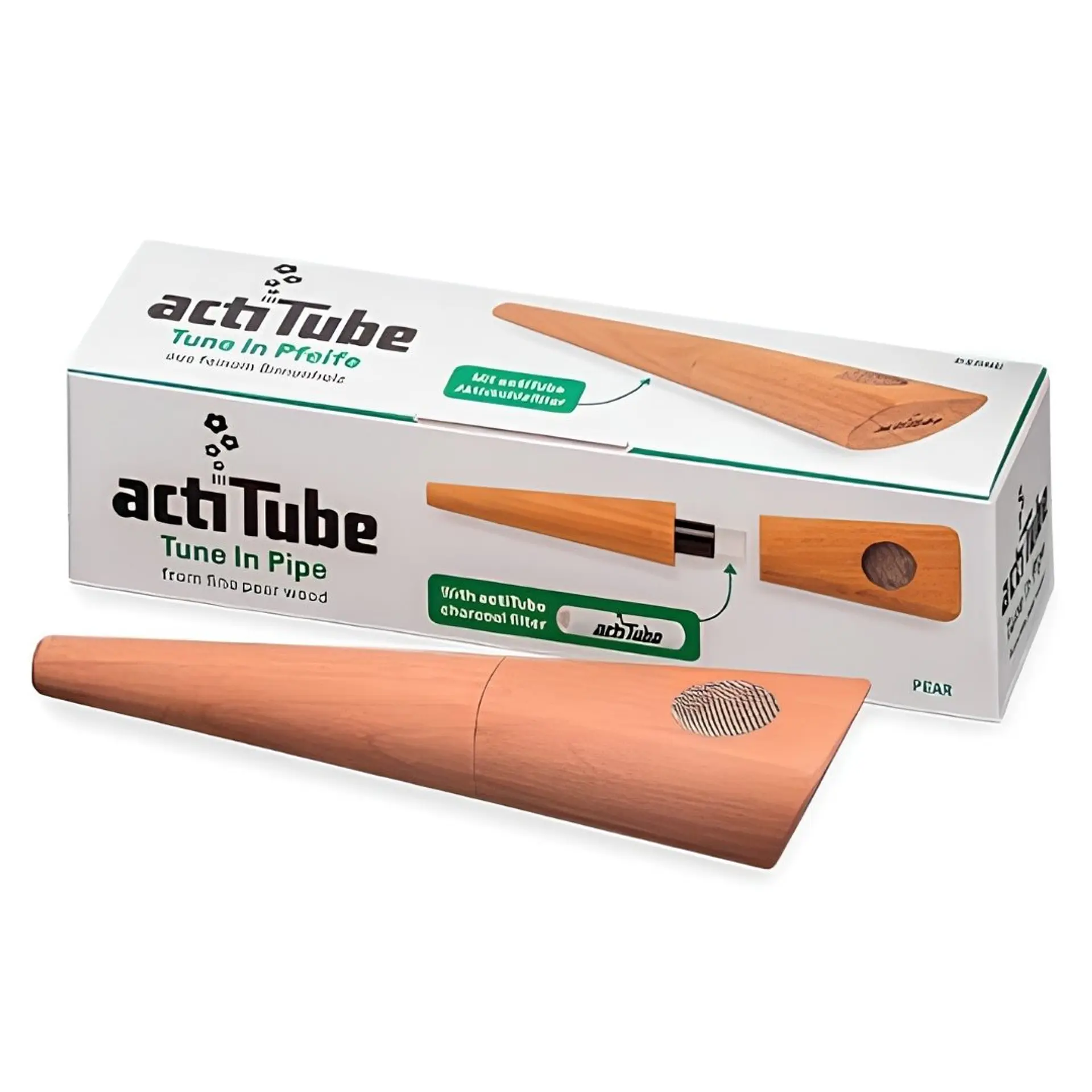 actiTube Pipa de Madera de Peral 3