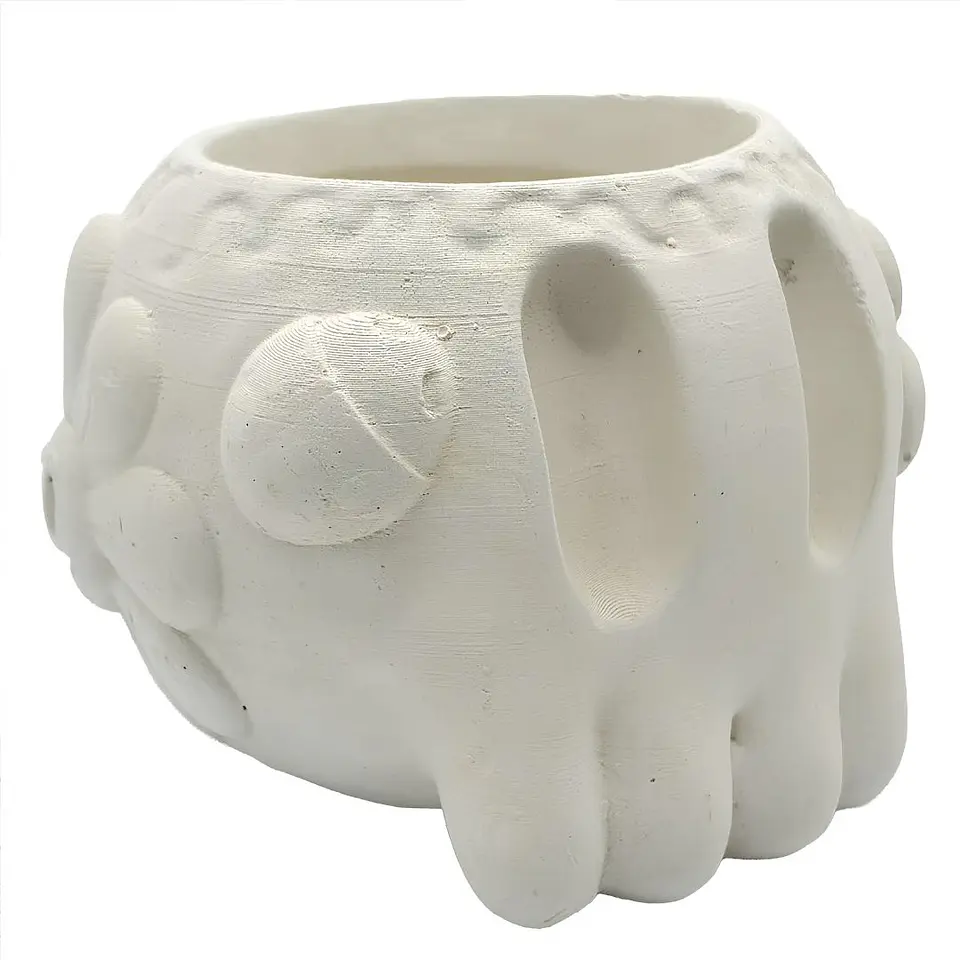 HighTrip Skull Macetero para Pintar + Kit de Colores 6