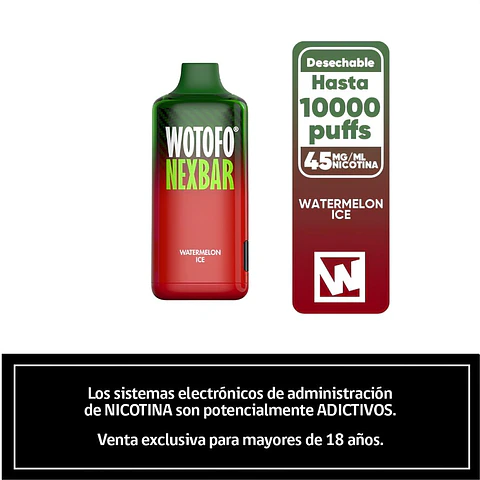 Wotofo Nexbar Vaporizador 10K Puffs
