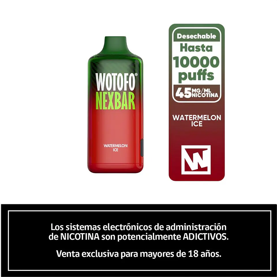 Wotofo Nexbar Vaporizador 10K Puffs 2