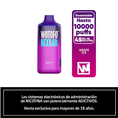 Wotofo Nexbar Vaporizador 10K Puffs