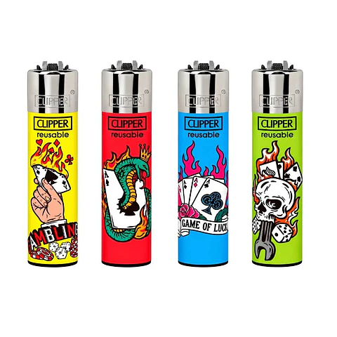 Encendedor Clipper Poker Games 1