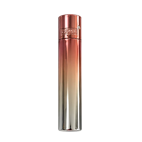 Encendedor Clipper Metálico Silver Gradient