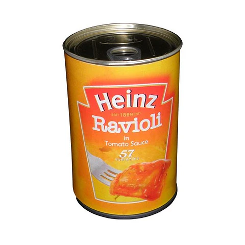 Latas de Ocultación - Distintas comidas
