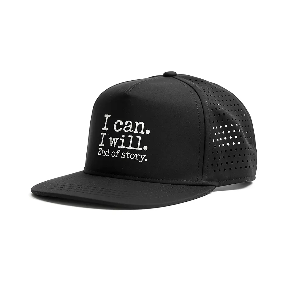 Trucker Cap Funbox Flat Micro I Can I Will White 1