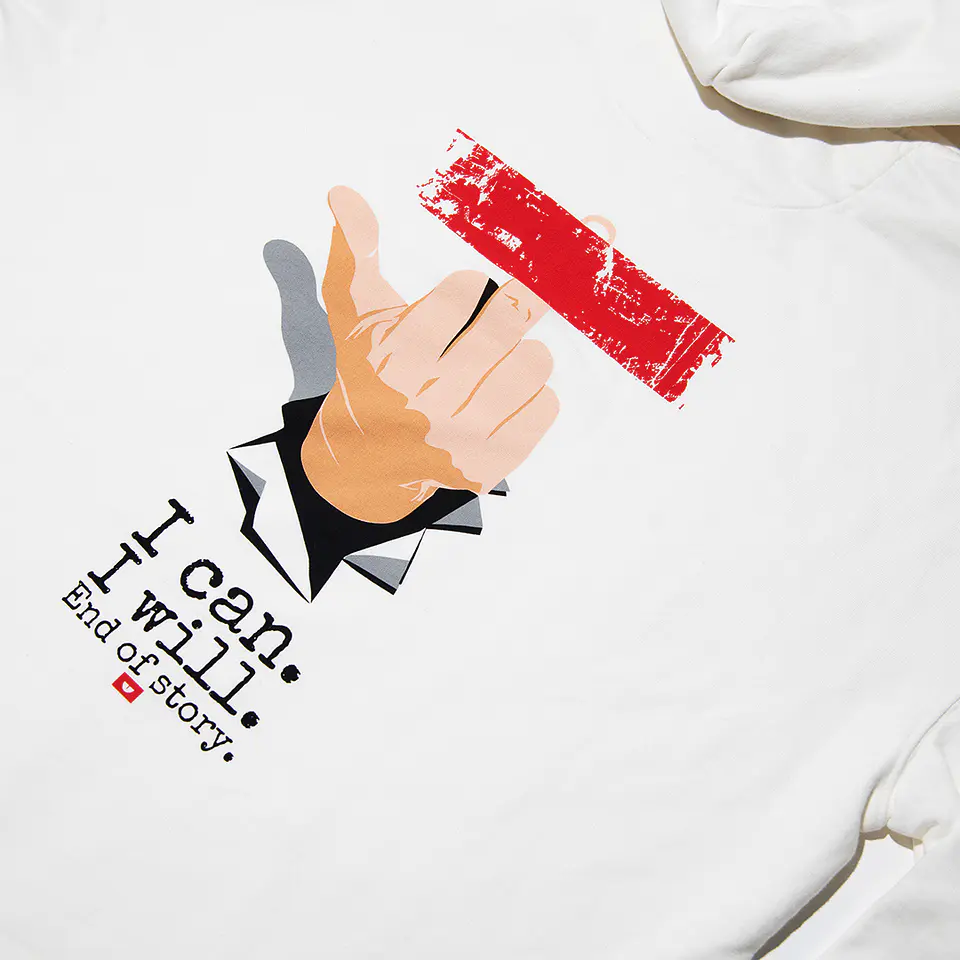 Sweat Hood Funbox I Can I Will Finger 4