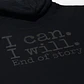 Sweat Hood Funbox I Can I Will Black 540 GSM - thumbnail 4