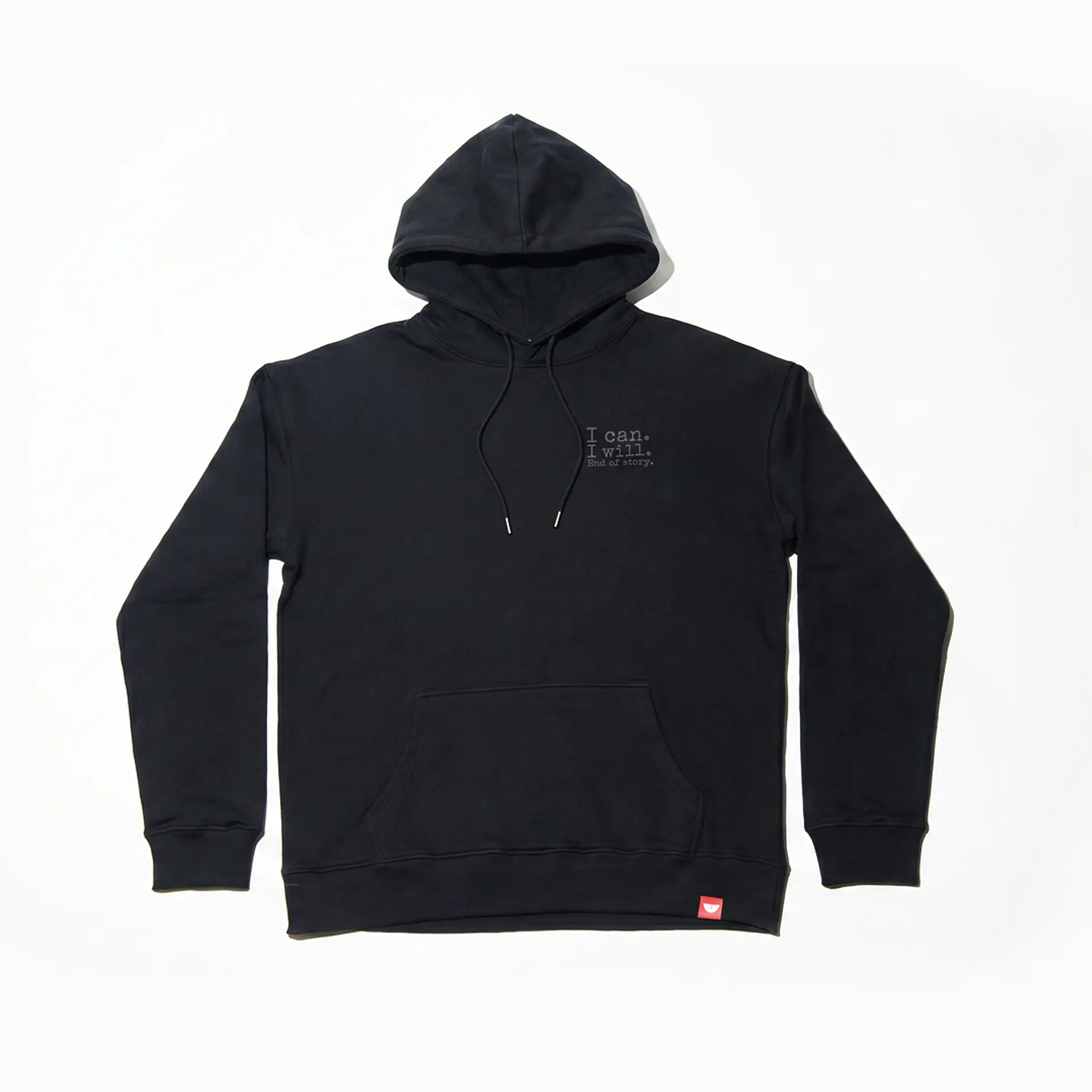Sweat Hood Funbox I Can I Will Black 540 GSM 2
