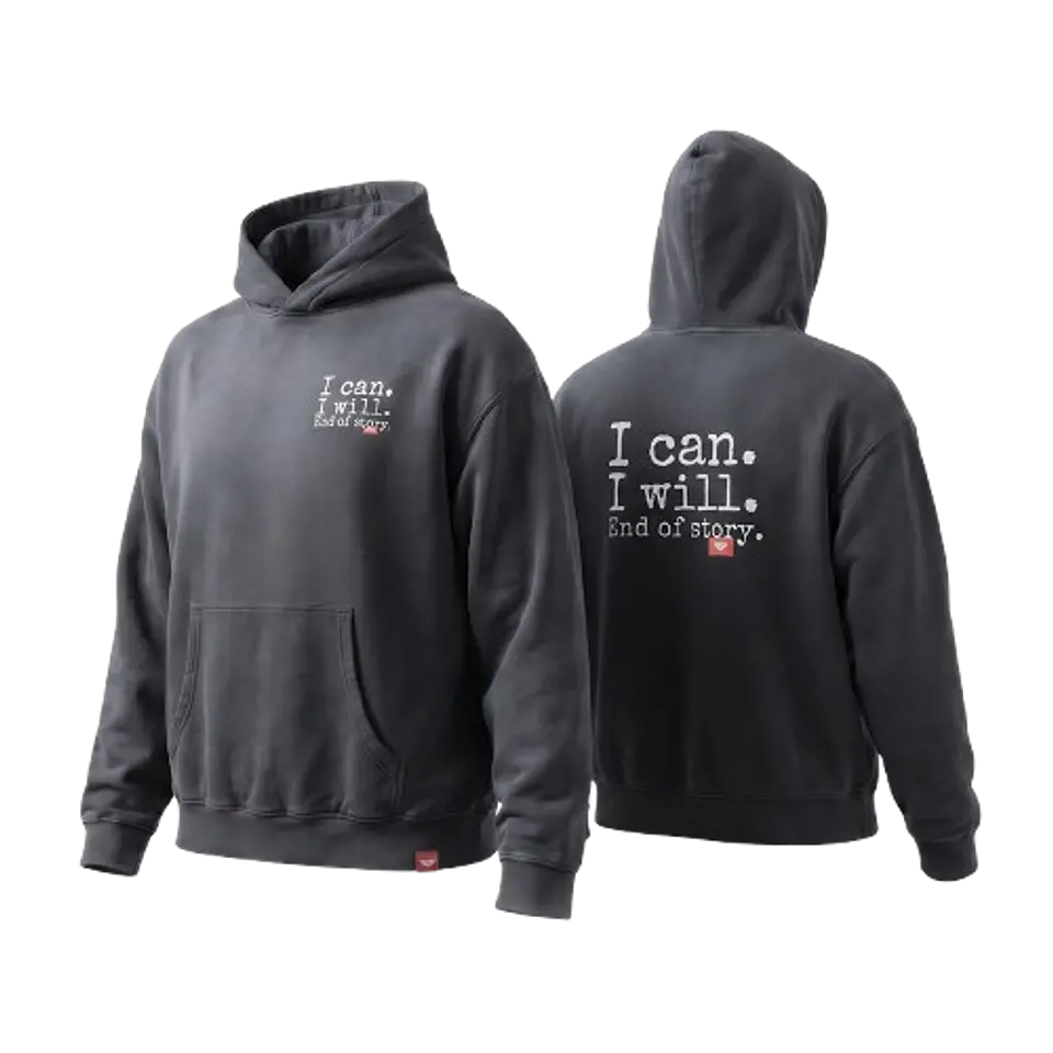 Sweat Hood Funbox I Can I Will Whashed 1