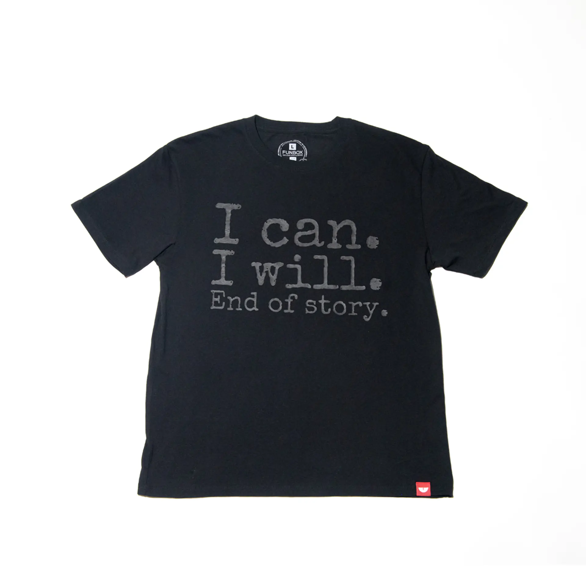 T-Shirt Funbox I Can I Will Black 1
