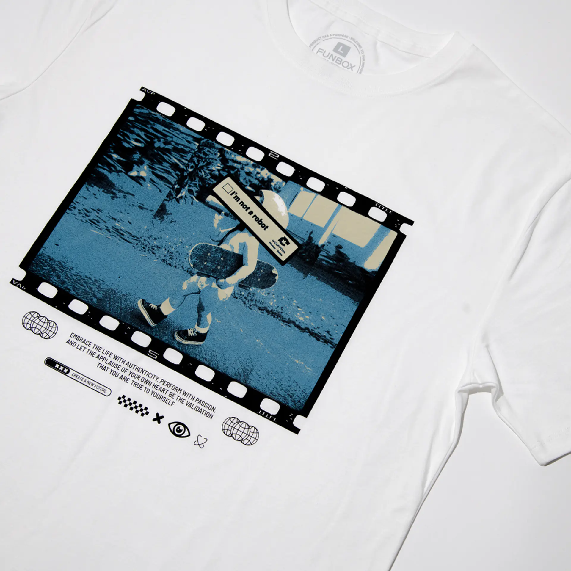 T-Shirt Funbox I Am Not a Robot Skate 3