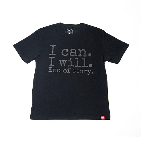 T-Shirt Funbox I Can I Will Black