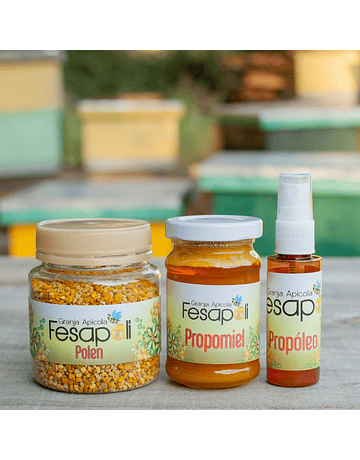 Pack Pollen Propomiel and Propolis Fesapali