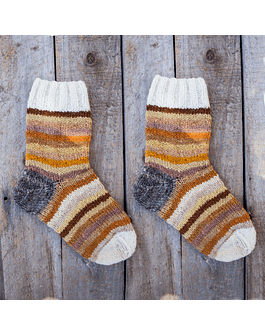 Long Merino Sock Colors Quitral Heel