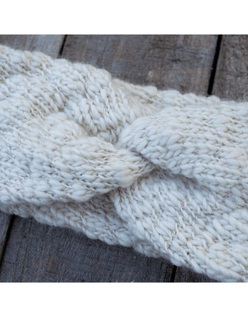 Natural Color Merino Wool Headband