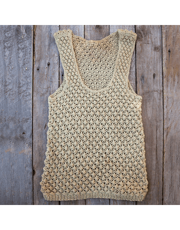 Suffolk Wool Sleeveless Vest Walnut