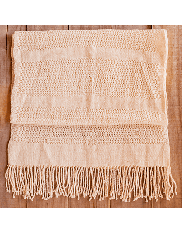 Natural Corriedale Sheep Wool Shawl