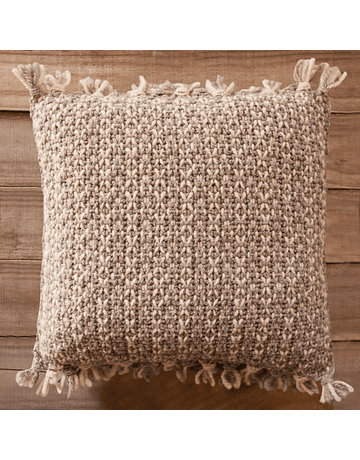 Huanaco Eye Natural Corriedale Sheep Wool Cushion