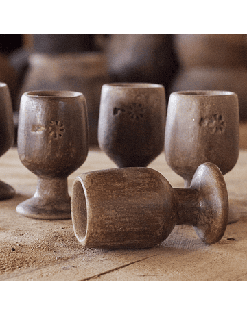 Set of 6 Cups made with Marchigüe Clay 