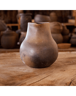 Small Moorish Brown Jar made with Marchigüe Clay