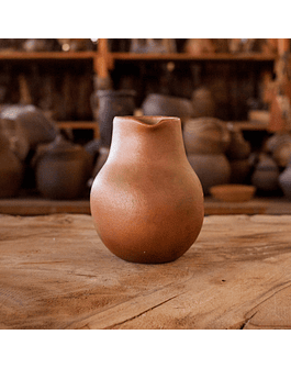 Small Brick Color Jar made with Marchigüe Clay