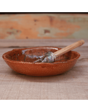 Bowl with Leaves and Spoon