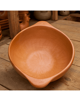Pañul Ceramic Round Salad Bowl with Handles