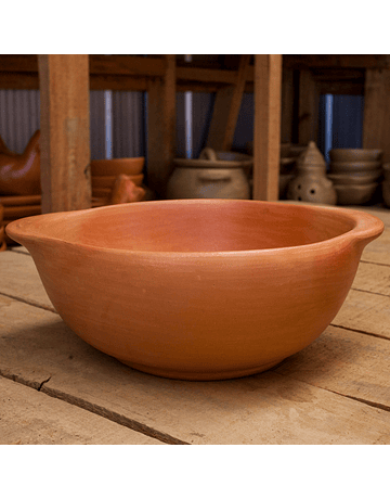 Pañul Ceramic Round Salad Bowl with Handles