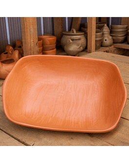 Pañul Ceramic Rectangular Dish with Handle