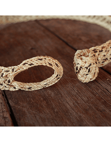 Quitral Natural Braided and Speckled Braided Belt
