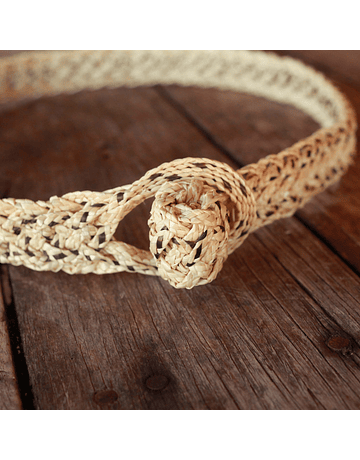 Quitral Natural Braided and Speckled Braided Belt
