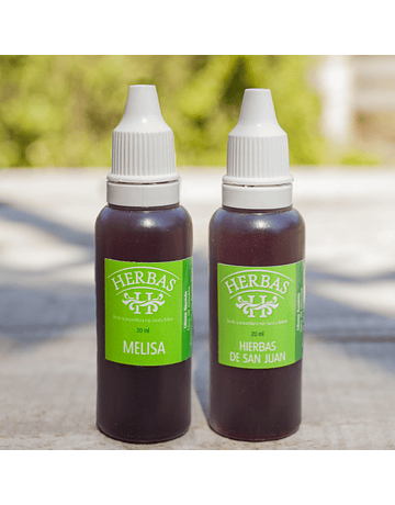 Phytotherapy Drops Pack. Herbs of San Juan, Agua de Las Carmelitas and Melissa