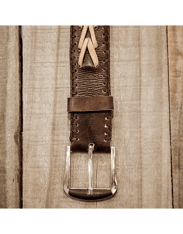 Embroidered Leather Belt