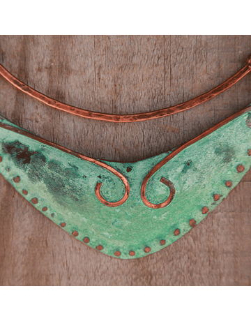 Araucanía Sulfated Copper Necklace and Bracelet Set