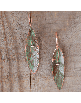 Native Flora Sulfated Copper Earrings