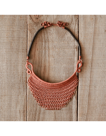 Collar Cota de Malla Cobre