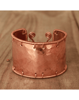 Copper Hammered Bracelet