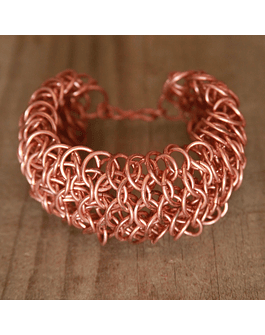 Bracciale in Rame con Scaglie di Drago