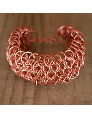 Copper Dragon Scale Bracelet