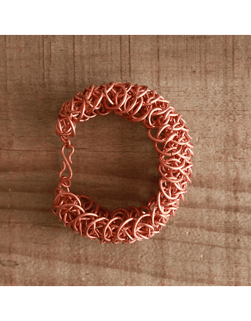 Pulsera Escama de Dragón Cobre