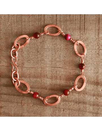 Bracciale in Agata Rossa