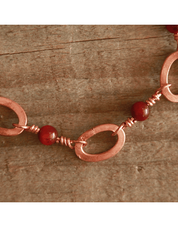 Bracciale in Agata Rossa