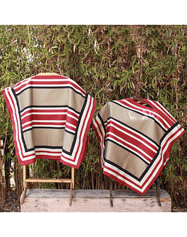 Corral blankets. Beige and Red Collars
