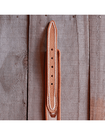 Leather Belt with Loom Weaving