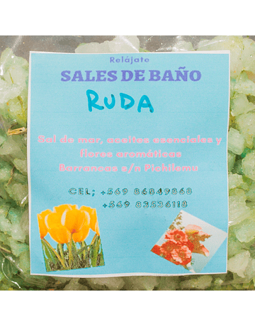 Bath Salt with Ruda Barrancas