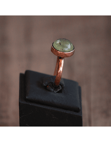 Copper Tourmalined Quartz Ring