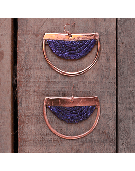Copper Purple Theatina Hoops