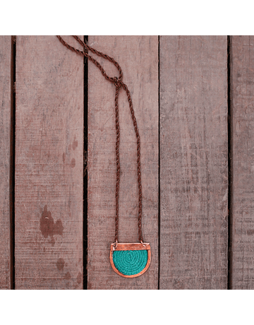 Copper Light Blue Theatina Necklace